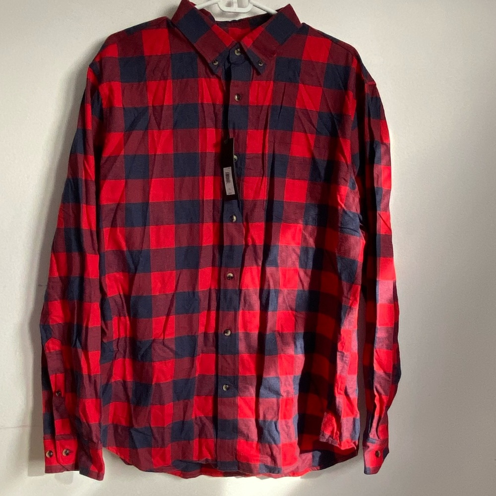 Banana republic button Luxe Cotton  down men's XL flannel shirt - Picture 2 of 8